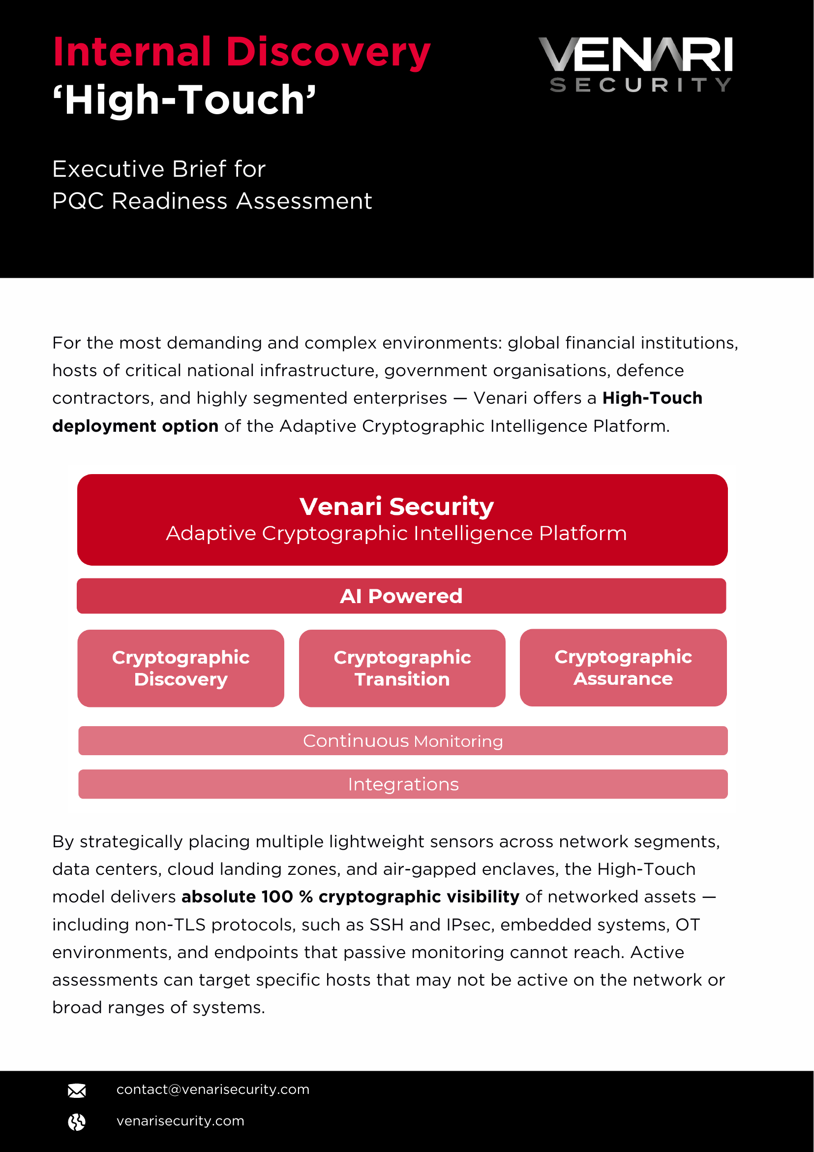 Venari Internal Discovery 'High-Touch' Executive Brief